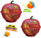 HK Online 2 RED Apple Mesh Fresh Fruits Basket & Ring Citrus Peeler, Fruit Bowl, Decorative Tablepiece -Keep Unwanted Pets, Bugs & Insects Out (2 RED)