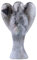 mookaitedecor 3 Zoll Labradorit Stein Schutzengel Figuren Skulptur, Hand geschnitzt Engel Statue mit Herzflügeln für Schutz Gebet Büro Haus Decor
