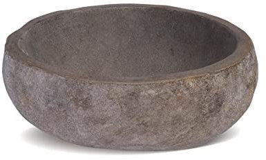 Venta-unica - Lavabo de Piedra de r√≠o Stone - Color Gris