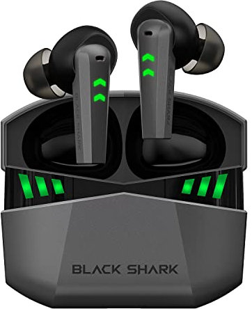Black Shark Kabellose Kopfhörer mit 35 ms Latenz, Premium-Kopfhörer, Bluetooth 5.2, 4 hyperklare Mikrofone, IPX5 wasserdicht, 20 Stunden Spielzeit