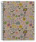 Miquelrius - Recycelter Spiralblock A5 - 80 Blatt 80 g - Raster 5 x 5 mm - 1 farbiger Streifen - Recyceltes Karton-Hardcover - Blumen-Design, Öko-Optik