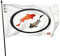 Flaggen 3x5FT,Outdoor-Flagge rot und schwarz Koi-Karpfen Zen-Kreis im traditionellen japanischen Stil – Gartendekoration, lichtbeständig, Yard-Banner mit 2 Ösen