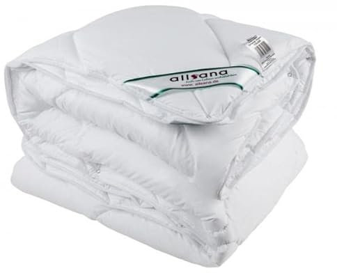 allsaneo® Microfaser 4- Jahreszeiten Steppbett 200x200 cm, kochfeste Variable Bettdecke für Allergiker, hygienisch bei 95°C waschbar