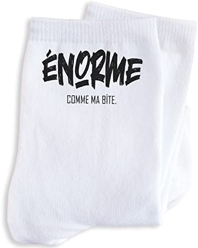 Luigi Collection Chaussettes Homme Humour Sexe Message drôle. Idée Cadeau Original Ami Copain Collègue Anniversaire Noël St Valentin.