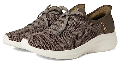 Skechers Women's Martha Stewart Ultra Flex 3.0 Slip-INS-Daylight Sneaker, Olive, 9