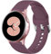Dirrelo Sport Strap Compatible With Samsung Galaxy Watch Active/Active 2 40mm/44mm, 20mm Waterproof Silicone Replacement for Samsung Galaxy Watch 6/5/4 40mm 44mm Strap for Women Men,SmallSmoky Purple