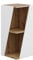Vicco Midischrank Benno, Weiß/Eiche, 31.6 x 70.5 cm mit offenen Ablagen