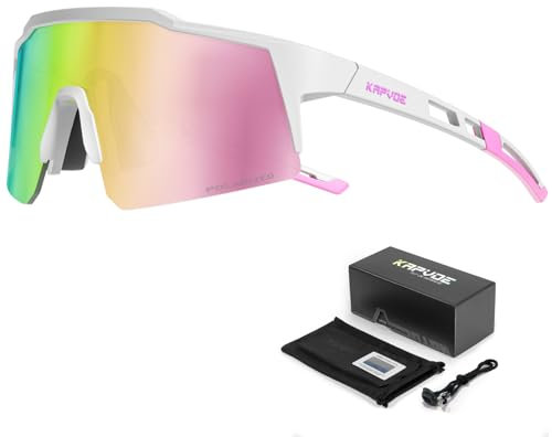 KAPVOE Polarisiert Kinder Sonnenbrille Jugend Fahrradbrille Tennis Softball Baseball TR90 Rahmen UV400 Schutz für Jungen Mädchen Radfahren Sport 06