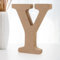 Darryy 10cm Stehende Holzbuchstaben, Log Natural Große Holzbuchstaben zum Basteln, unbehandelte Holzdekorationen für Zuhause, Wand, Party, Dekoration, DIY-Projekte (Y)