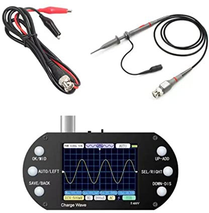 MULAIDI Multifunction Digital Oscilloscope Transistor-Tester Meter 2.5Mhz Rate 200Khz Bandwidth For Auto Repair Repair Tool Digital Tablet Oscilloscope Channel 2.5mhz Rate Rate
