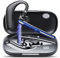 Bluetooth Headset V5.3, 60Hrs Freisprecheinrichtung Wireless Headset mit Dual ENC Mic, Mute-Funktion, zwei Geräteanschluss, LED Anzeige, IPX7 Wasserdicht, Headset Kabellos für Büro/Geschäft, Blau