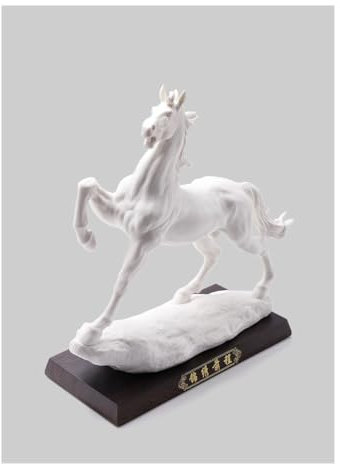 DIANXI Desktop-Figuren Neue chinesische Stil Keramik Pferd Ornamente Wohnzimmer Büro Dekoration Kunsthandwerk Home Decor Statuen