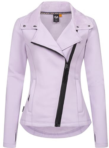 Ragwear Damen Sweatjacke Trainingsjacke innen kuschelig weich angeraut Saskie YOUMODO Lavender Gr. XS