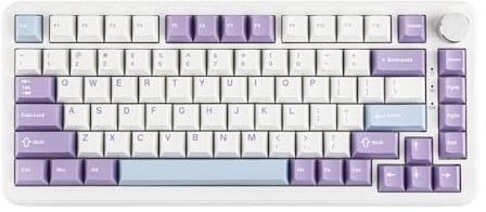 MechLands AK820 MAX HE Hall-Effekt Magnetic Gaming Keyboard, einstellbare Betätigung, 8KHz Polling Rate, Wired Rapid Fast Keyboard, cremefarbene Dichtung, RGB, NKRO für Win/Mac (Weiß)