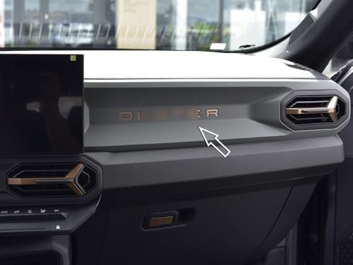 Steel Cover for 2024+ Dacia.Duster III 3 (P1310) | Insert for Letters - COPPER-BROWN Style | 6 Pieces Essential Expression Journey Extreme DUSTER Tuning Accessories
