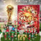 Fußball-Adventskalender 2024, 24 Tage Weihnachts Adventskalender Jungen Weihnachts Geschenke Fußball Set, Weihnachts-Countdown-Kalender enthält 24 Fußball-Accessoires, Geschenke für Fans