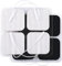 LotFancy 40x TENS Elektroden Pads 5x5 cm, Wiederverwendbare EMS Klebe-Elektroden für TENS-Geräte und EMS-Trainer, Elektrostimulationsgerät, mit 2mm Steckanschluss
