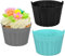 Lot De 3 Moule Pour Gâteau Au Four, Moule Silicone Air Fryer, Moule à Tarte Aux Oeufs, Plat Pour Friteuse Sans Huile, Air Friteuse Accessoires Fournitures De Cuisine (Noir+Gris+Bleu)