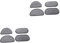 DOITOOL 2sets Refrigerator Water Dispenser Drip Pan Mini Fridge Drip Tray Drink Beverage Dispenser Fridge Accessory Easy Install 4pcs*2