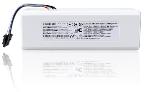 Batterie de Rechange Compatible avec l'Aspirateur Robot Xiaomi Mijia 1C STYTJ01ZHM, Batterie Li-ION de Rechange, 14,4 V, 6800 mAh
