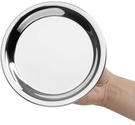 Olympia Round Stainless Steel Tip Tray Dishwasher Safe, 150mm, 150 mm