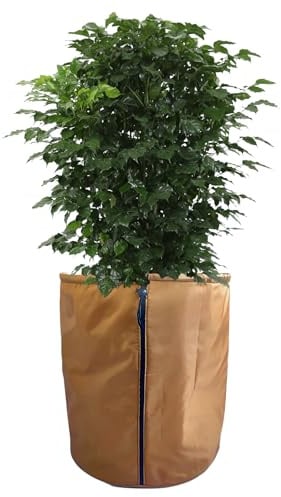 LangRay Thermo Topfschutz Pflanzen Winter, 45x50cm Winterschutz für Kübelpflanzen Topfpflanzen Pflanzenschutz Frostschutz Schutzbeutel Pflanzenabdeckung für Olivenbaum Pflanztöpfe Außen (1pc)