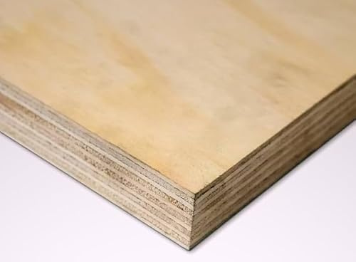 Pannello Multistrato Fenolico Marino Pino 25 mm Grezzo – Compensato Resistente Acqua Umidità – Doppia Faccia B/C – Varie Misure (non verniciato, cm 120x240)