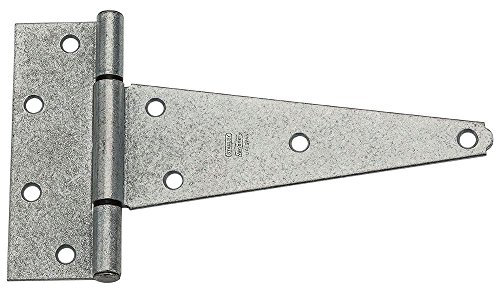 National Hardware Galvanized N129-494 286BC Extra Heavy T Hinge, 8 inch