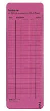 Leitz 2450-00-25 Fehlkarte und Leitkarte FEHLT - RC-Karton, rot, 338x120mm, 450g