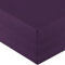 aqua-textil Royal XL Spannbettlaken Boxspringbett Wasserbett 200x220-220x240 cm lila 210g/qm Jersey Mako Baumwolle Elasthan Spannbetttuch
