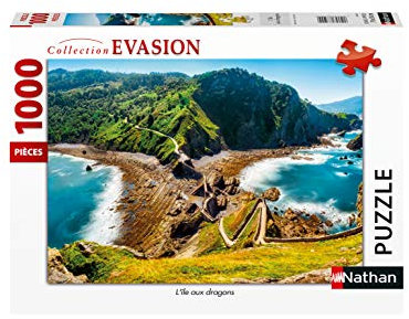 Nathan Puzzle 1000 Teile Inle des Dragons Erwachsene, 4005556876310