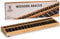 Yellow Mountain Imports Hölzerner Abakus Im Vintage-Stil - 35,3 Zentimeter - Professioneller 17-Spalten-Soroban-Rechner mit Rückstellknopf