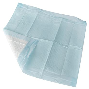 Medi-Inn Krankenunterlagen 6-lagig 60x60 cm, 15x Bettschutzunterlagen, Inkontinenzunterlagen & Wickelunterlage für Babys, 650 ml Saugvolumen, flüssigkeitsdicht & rutschhemmend, blau