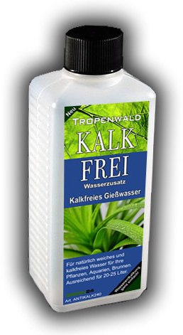 Entkalker Anti-Kalk - kalkfreies und weiches Wasser für Pflanzen, Aquarien und Brunnen - Tropenwald
