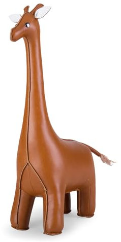 züny, Zunny Buchstütze, Classic-Serie, Hellbraun, für Regale, Bürodekoration, Giraffe