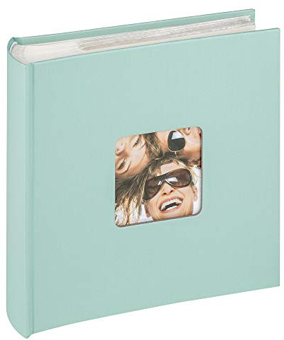 walther design Fotoalbum mintgrün 200 Fotos 10 x 15 cm Memo-Einsteckalbum mit Cover-Ausstanzung, Fun ME-110-A