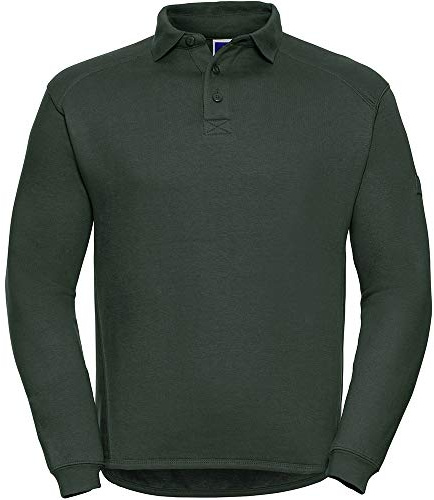 Russell Europe Mens Heavy Duty Collar Sweatshirt (M) (Bottle Green)