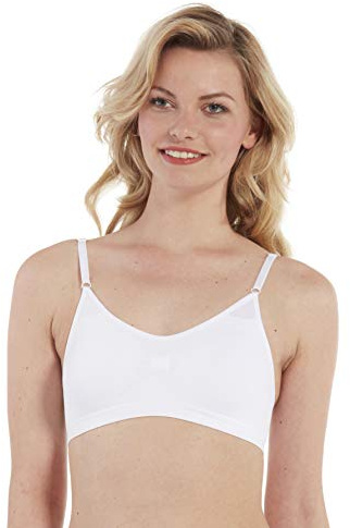 MAGIC Bodyfashion Damen Comfort Bra With Spaghetti Straps bh, White, M