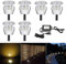 LED Einbaustrahler, 6er Set LED Bodeneinbauleuchte Ø30mm 0.6W Treppen Einbauleuchten Warmes Weiß DC 12V Einbaulampen IP67 Wasserdicht Aussen Lampe für Garden Küche Holzbrücke Poolbeleuchtung Holzdeck
