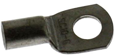 Lumonic 10x Rohrkabelschuh 10mm² M6 I Quetschkabelschuh 10mm2 blank SC10-6 Ringkabelschuhe 10mm², Kabelschuhe 10mm² I Ringkabelschuh, Kabelringschuhe