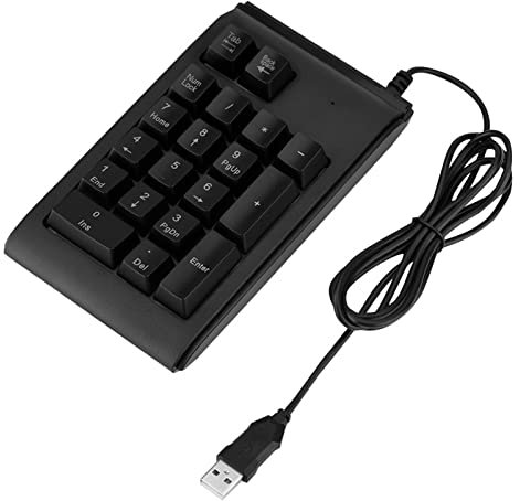 MAGT Pavé Numérique, Mini 19 Touches RGB USB Pavé Numérique Toucher Mécanique Toucher 10 Millions De Clics Pavé Numérique Toucher Mécanique