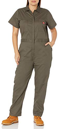 Dickies Herren Plus Size Flex Kurzarm Overall Arbeitsschutzanzug, Moosgrün V1, 2X