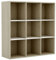 vidaXL Bücherregal mit 9 Fächern Standregal Wandregal Büroregal Regal Aktenregal Bücherschrank Aufbewahrungsregal Weiß Sonoma-Eiche 98x29x97,5cm Holzwerkstoff