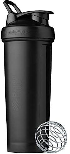 BlenderBottle Classic V2 Shaker Bottle Perfect for Protein Shakes and Pre Workout, 32-Ounce, Black