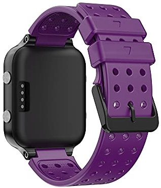 KINKUUN Ersatzarmband kompatibel mit Grmin approach S20/Forerunner 220 230 235 630 620 735 Ersatzarmbänder Armband Uhrenarmbänder.(Violett)