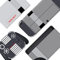 PlayVital Adesivo Skin Protettiva per Nintendo Switch OLED,Decal Sticker Vinile per NS Switch OLED Console&Joycon&Dock&Grip-Stile NES Classico