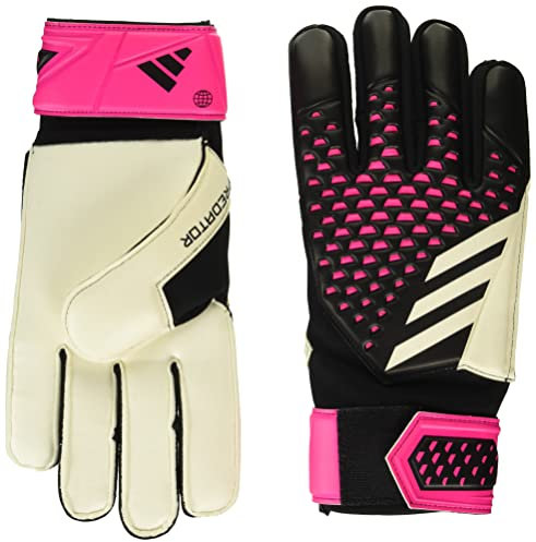 adidas Unisex-Adult Match Predator Goalie Gloves, Black/White/Team Shock Pink, 12
