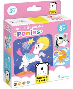 On-The-Go Puzzles Ponies - für Kinder ab 3 Jahren - Kinderpuzzle - Puzzle mit Ponys Kinder - 45 Teile - für Mädchen und Jungen