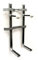 Fixeco Staffa per Sanitari Sospesi Universale Interasse 180 e 230mm in Acciaio Grigio con Spessore 2.0mm per WC e Bidet su Mattone Pieno