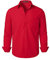 PARKLEES Chemise habillée à manches longues pour homme - Coupe classique - Sans plis - Style décontracté - Avec poche, Rouge flamme, M